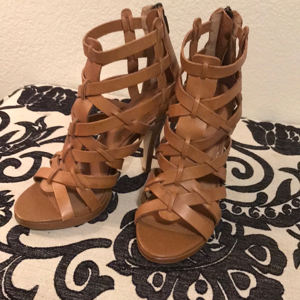 💕 Express high heel sandal in camel brown 💕